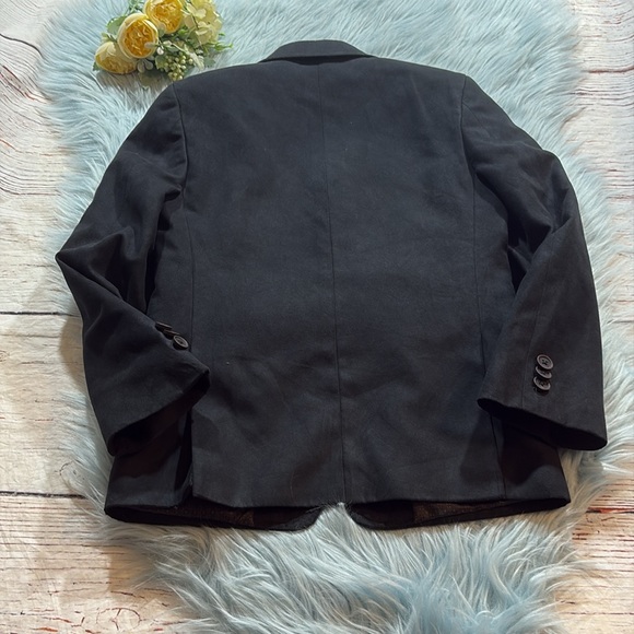 Michael Kors Black Faux Suede Suit Jacket sz 10 - Picture 9 of 9